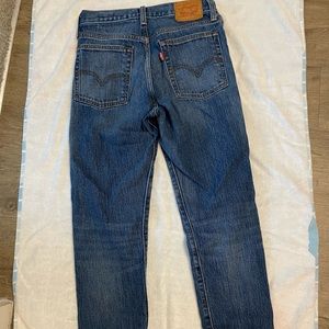 Levi’s Fringe Bottom Straight Leg Jeans